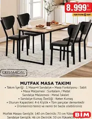CERAMİCAL MUTFAK MASA TAKIMI 4-6 KİŞİLİK CERAMİCAL MUTFAK MASA TAKIMI 4-6 KİŞİLİK